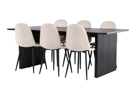 Set de mese Dallas 4185 (Bej + Negru)