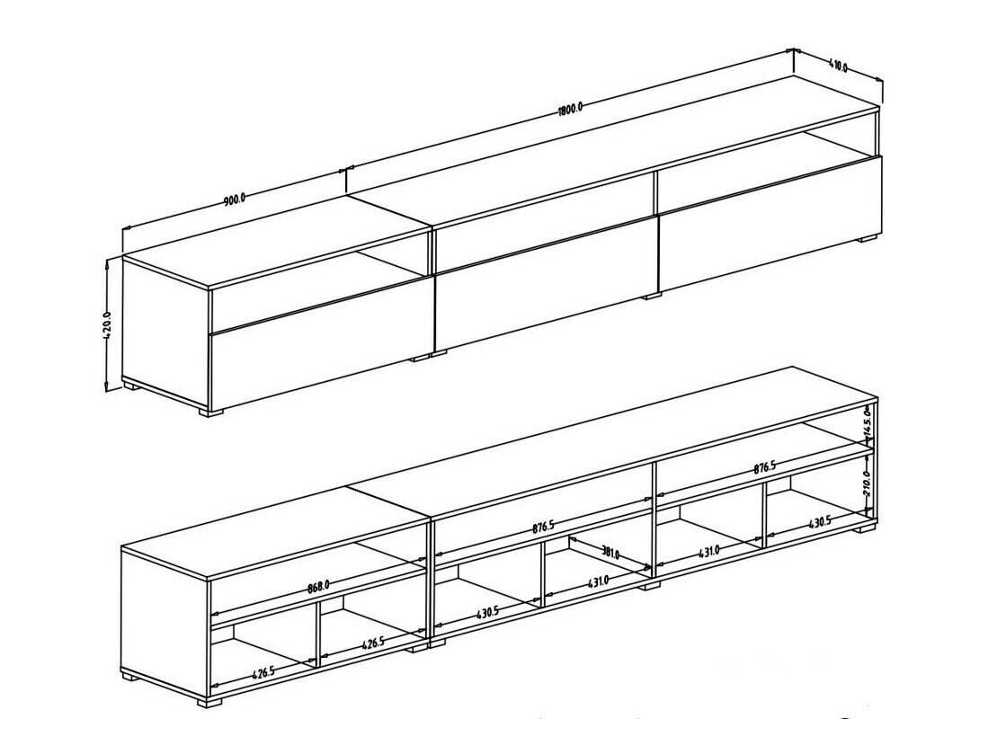 TV-bord Serodeu 105 (San remo eg)