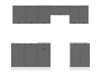 Modulkøkkensæt Classic Grey 120