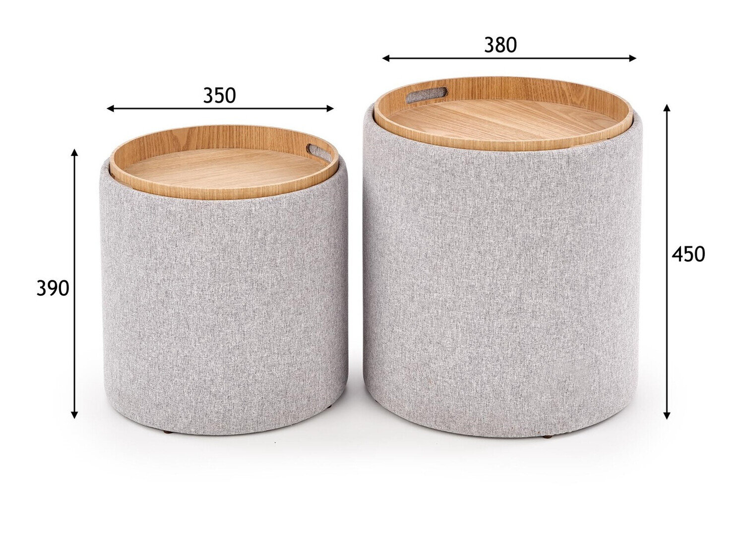 Sæt puffer Houston 1212