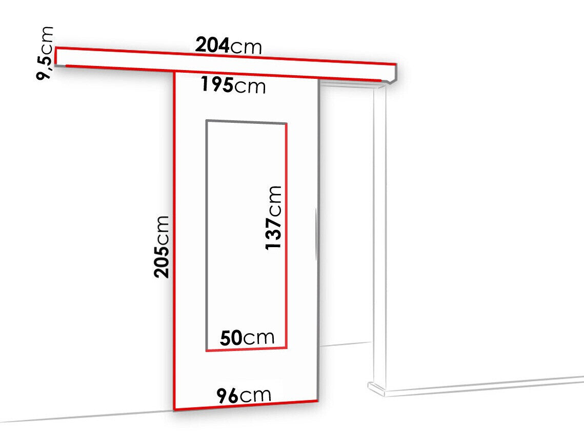 Skydedør Dover 119 (Antracit)