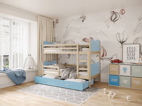Stapelbed Aurora 110 (Blauw)