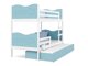 Stapelbed Aurora 110 (Blauw)