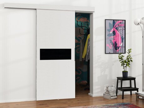 Schuifdeur Dover 127 (Wit + Zwart)