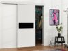 Schuifdeur Dover 133 (Wit + Zwart)