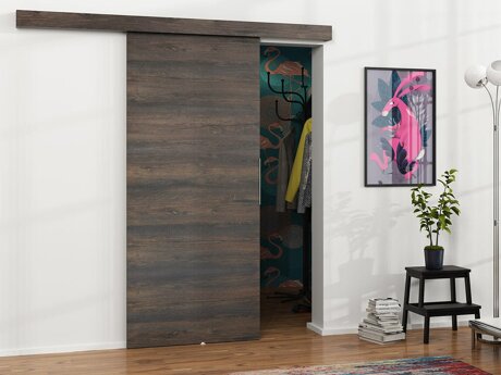 Skydedør Dover 143 (Mørk aske)