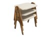 Set măsuțe laterale Kailua 1621 (Nuca + Crem)