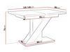 Table Goodyear 105 (Blanc brillant + Béton)