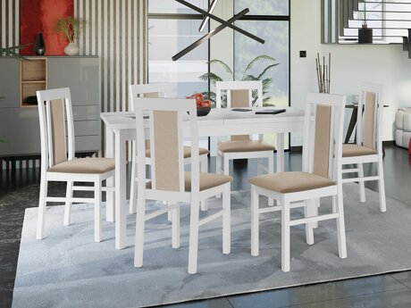 Eetkamerset Victorville 315 (Wit)