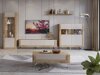 TV-bord Sovera 104 (Gylden eg + Kashmir)