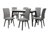 Spisestuesæt Victorville 323 (Sort)