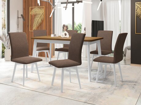 Eetkamerset Victorville 324 (Wit)
