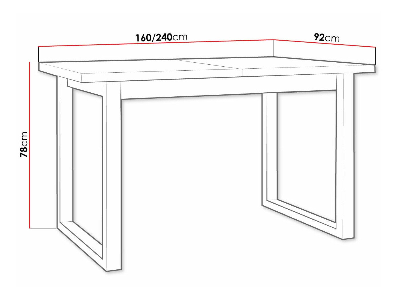 Tafel Victorville 327 (Wit)