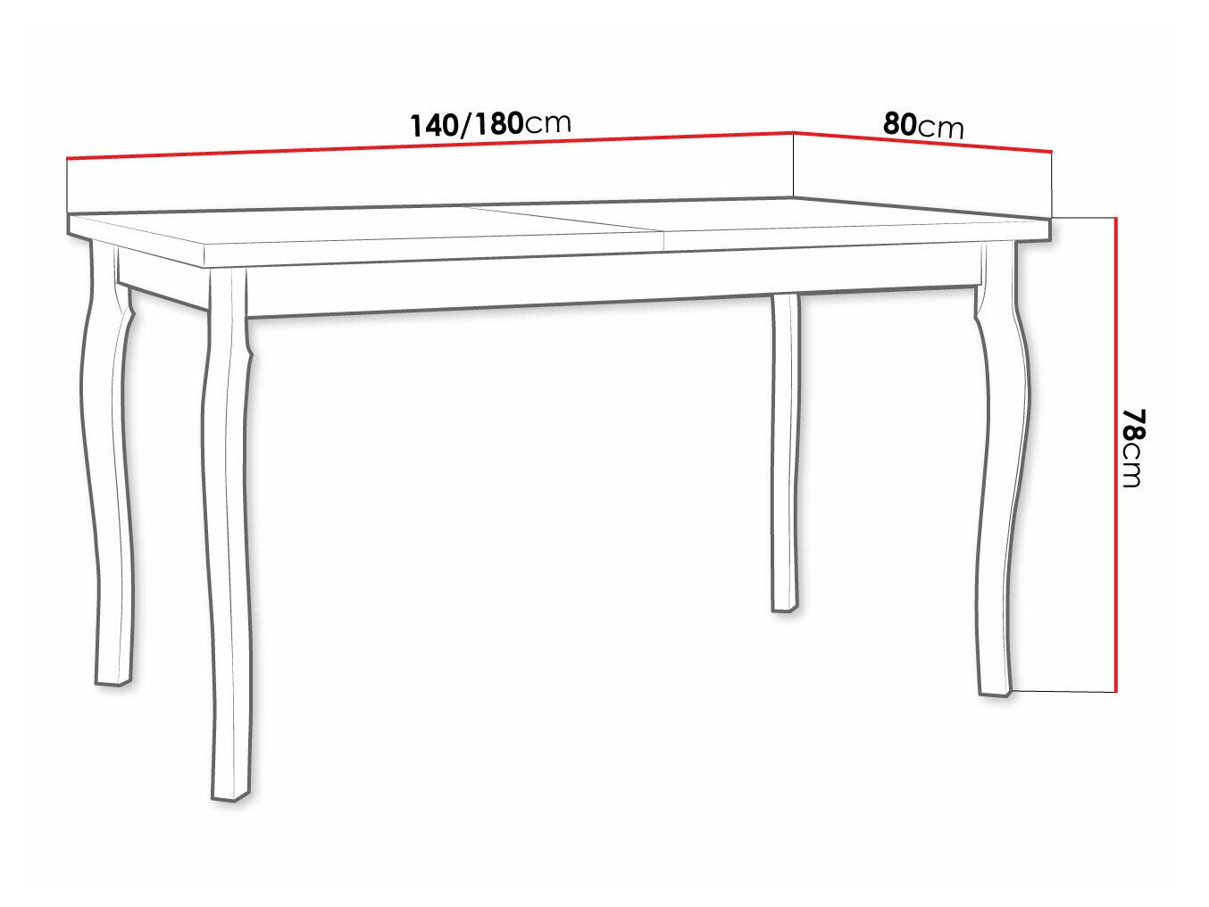 Tafel Victorville 331 (Wit)