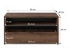 TV-meubel Providence 122 (Klooster eik + Glanzend zwart)