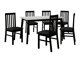 Spisestuesæt Victorville 267 (Sort)