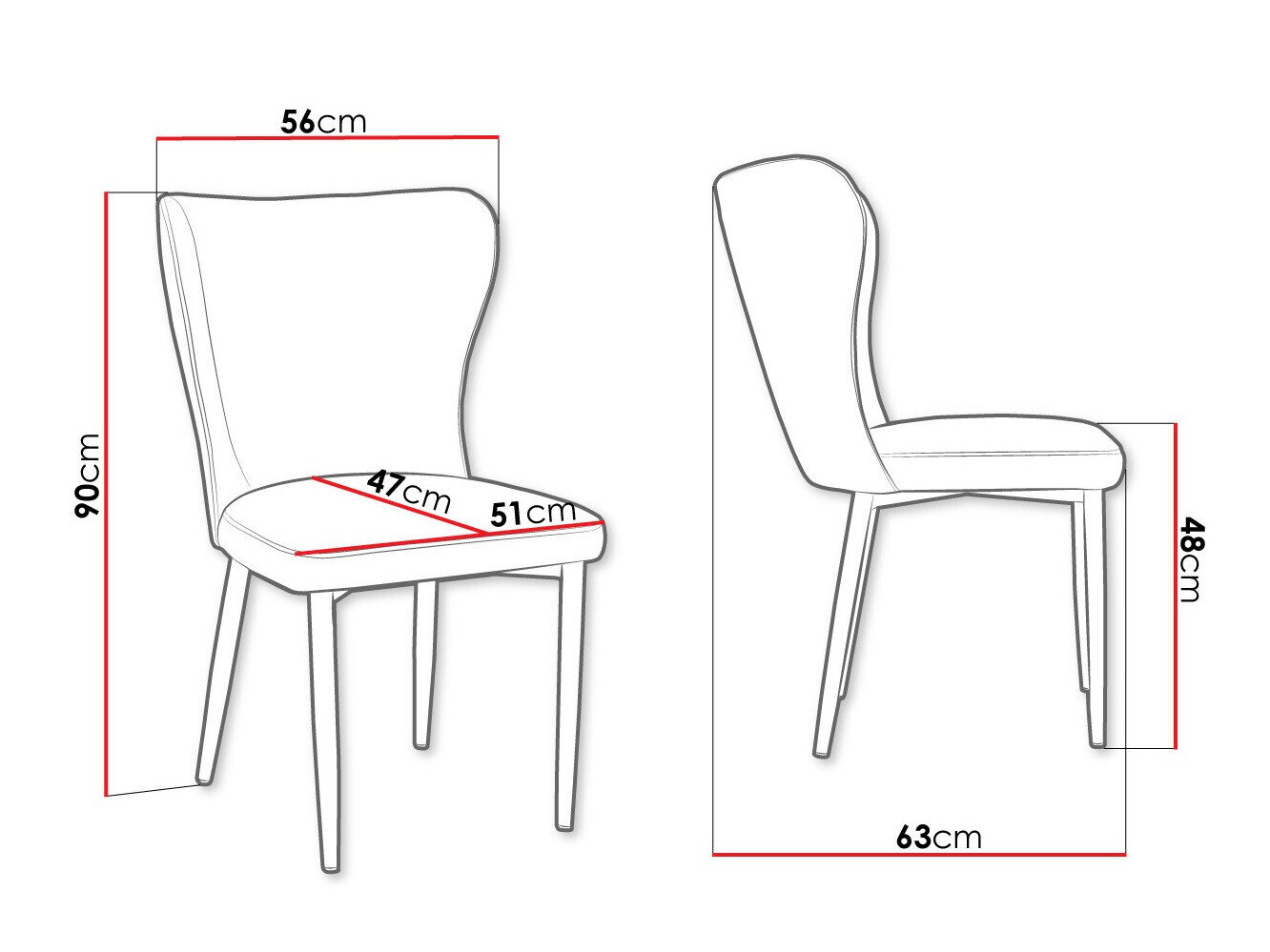 Stol Jackson 105 (Sort + Magic Velvet 2219)