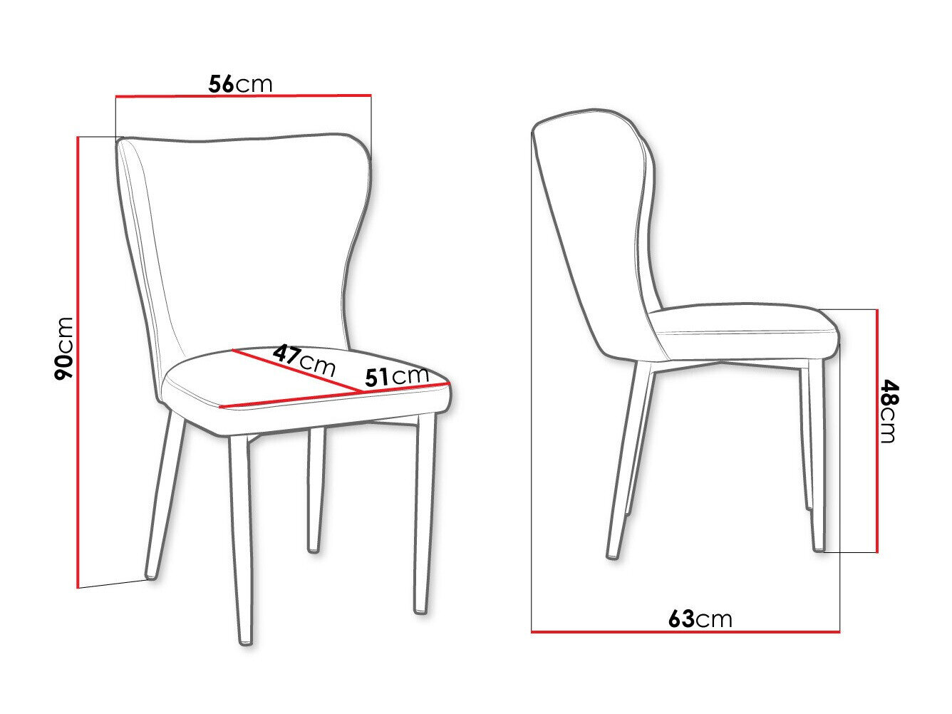 Stol Jackson 105 (Sort + Magic Velvet 2225)