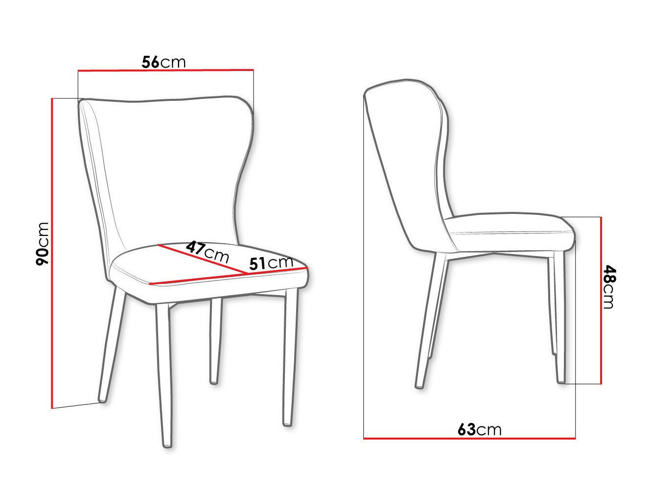 Stol Jackson 105 (Sort + Magic Velvet 2240)