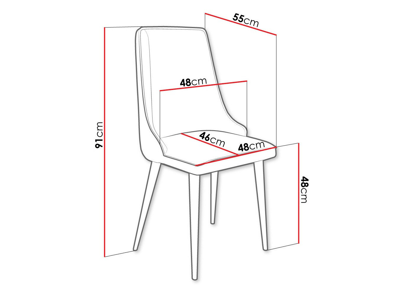 Stoel Jackson 106 (Zwart + Magic Velvet 2240)