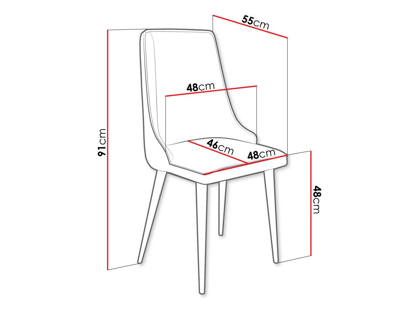 Stoel Jackson 106 (Zwart + Magic Velvet 2250)