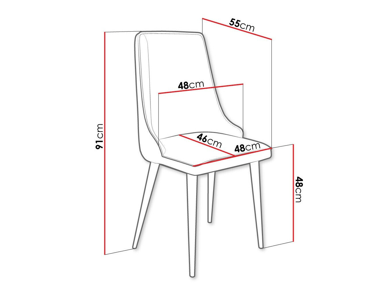 Stoel Jackson 106 (Zwart + Magic Velvet 2258)