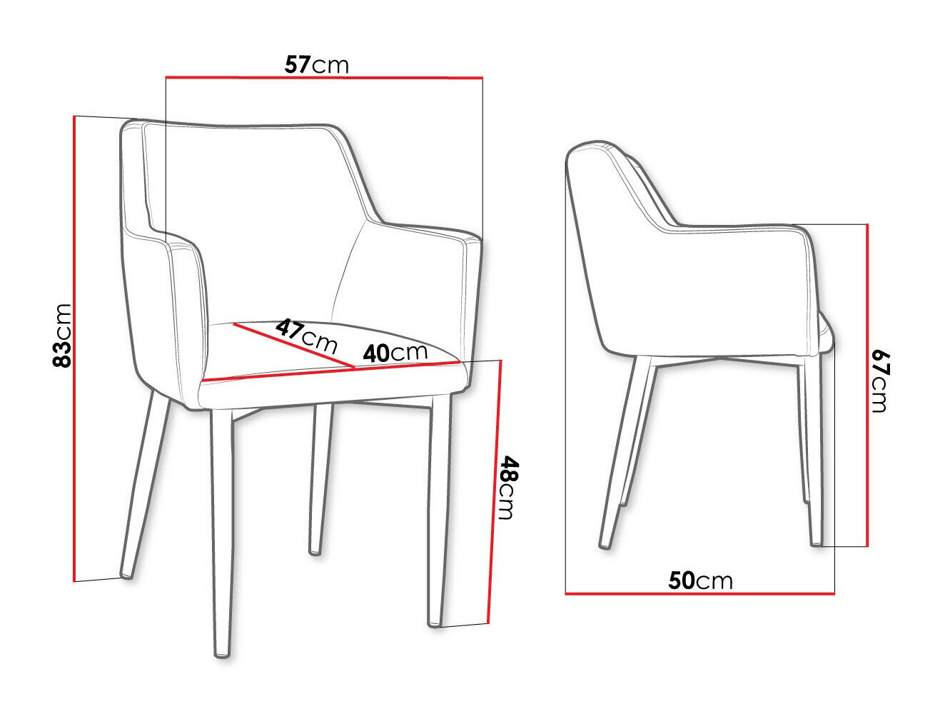 Stoel Jackson 108 (Zwart + Magic Velvet 2209)