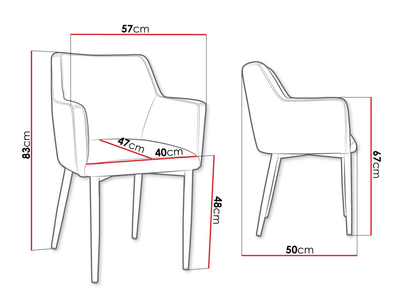 Stoel Jackson 108 (Zwart + Magic Velvet 2240)