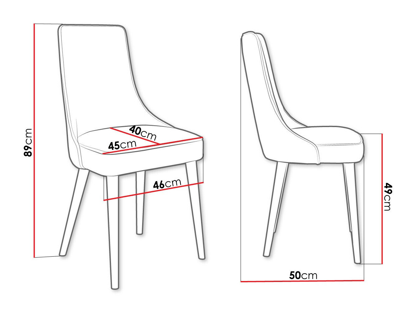 Stol Jackson 107 (Sort + Magic Velvet 2216)