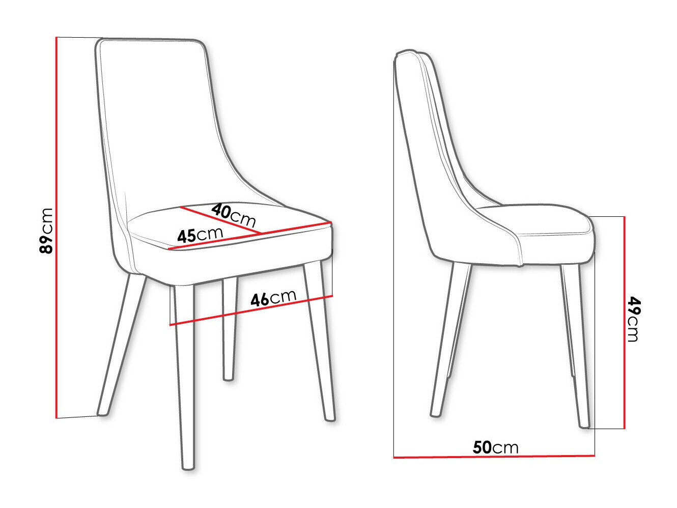 Stol Jackson 107 (Sort + Magic Velvet 2217)