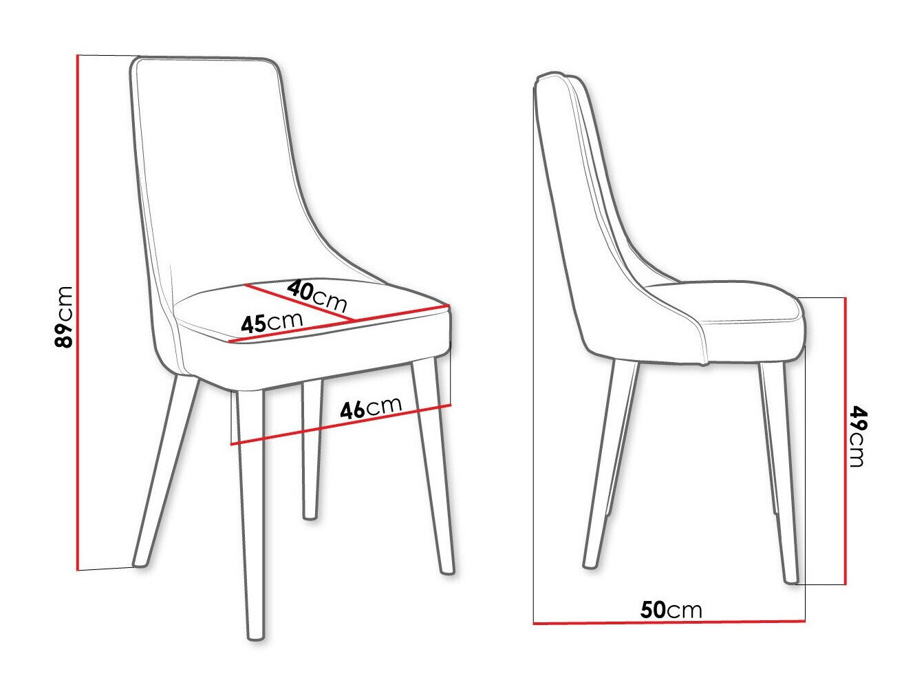 Stol Jackson 107 (Sort + Magic Velvet 2225)