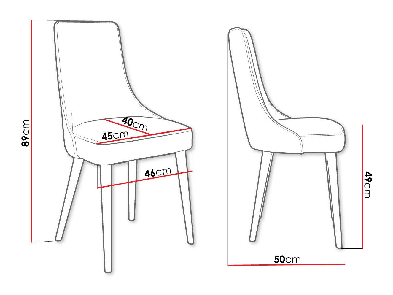 Stol Jackson 107 (Sort + Magic Velvet 2225)