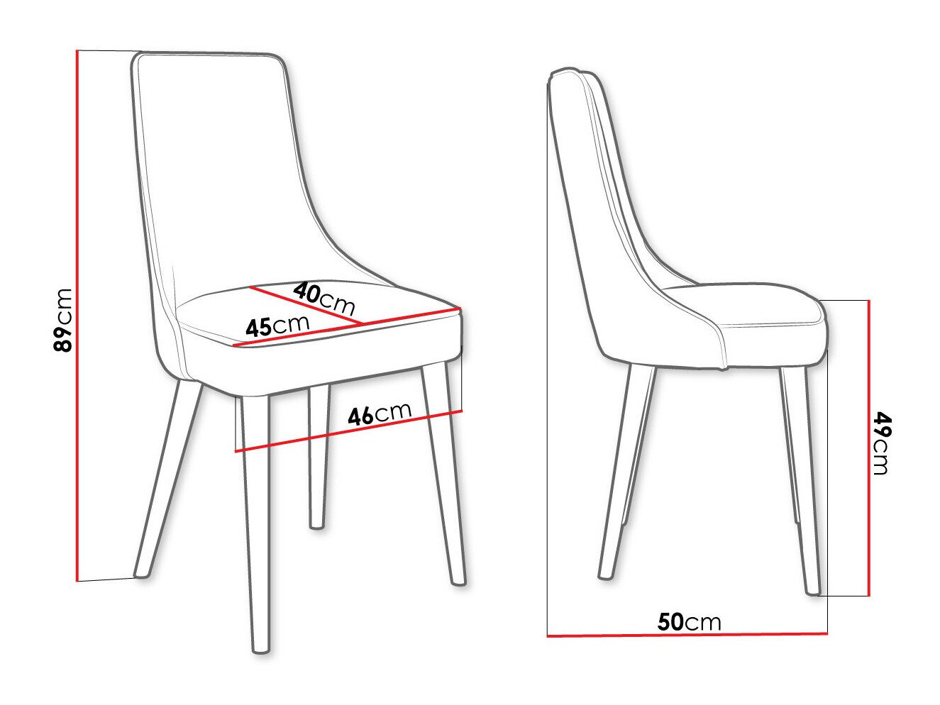 Stol Jackson 107 (Sort + Magic Velvet 2250)