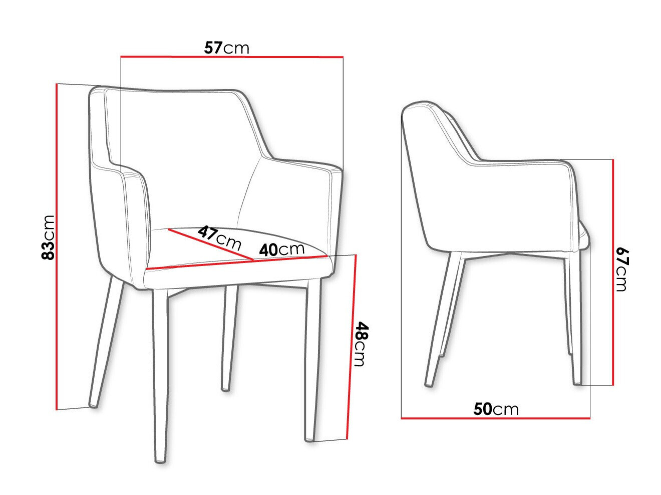 Stol Jackson 108 (Sort + Magic Velvet 2217)