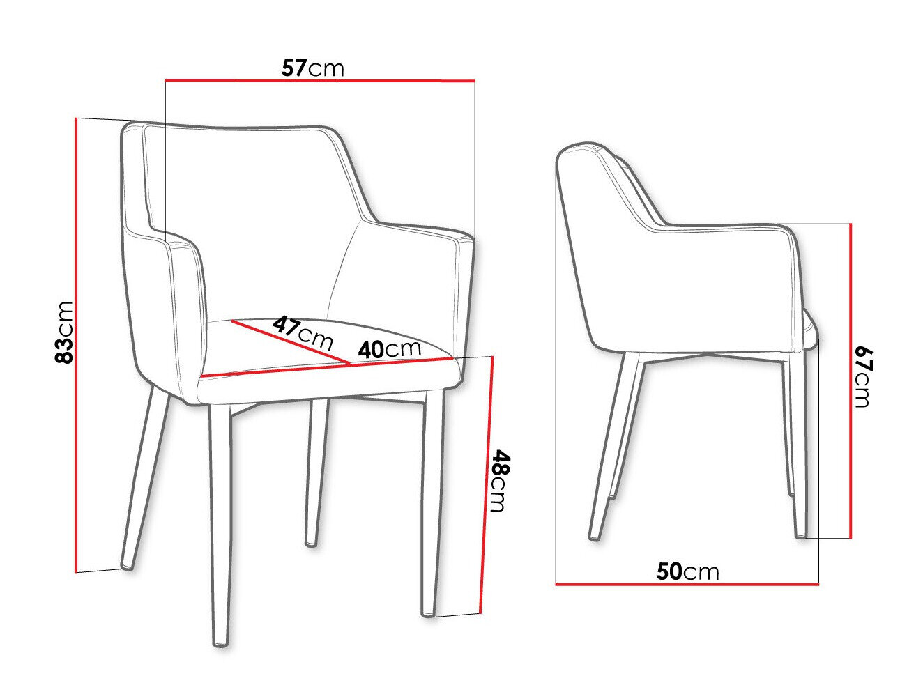 Stol Jackson 108 (Sort + Magic Velvet 2217)