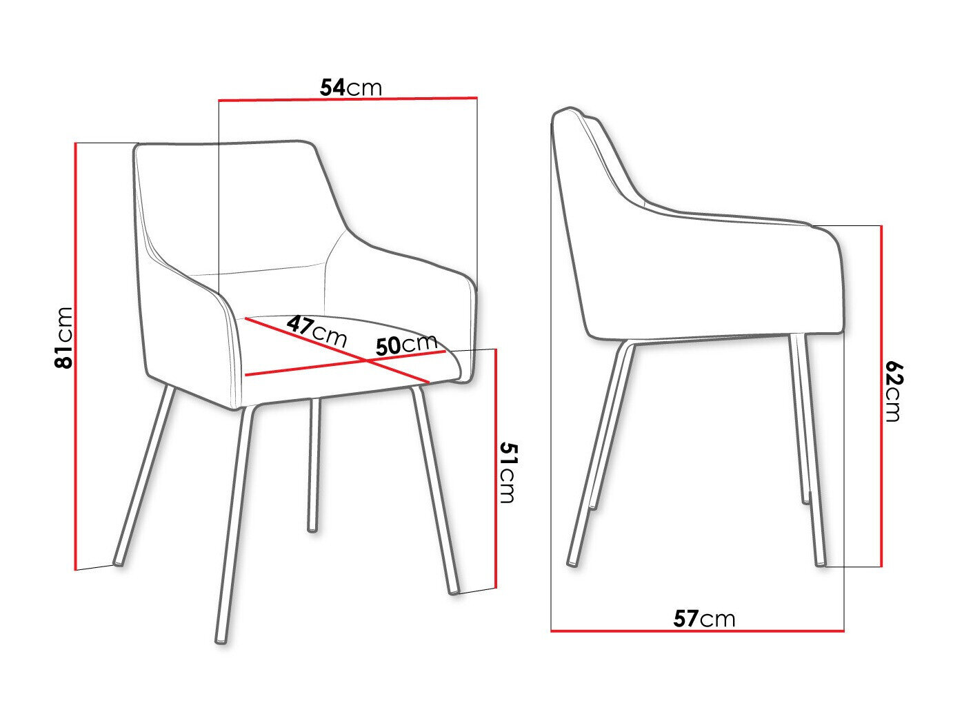 Stol Jackson 109 (Sort + Magic Velvet 2217)