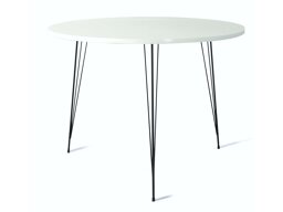 Mesa Kailua 597 (Blanco brillante + Negro)