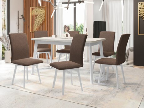 Eetkamerset Victorville 335 (Wit)