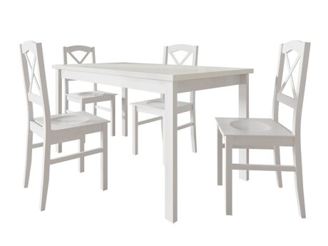Eetkamerset Victorville 286 (Wit)