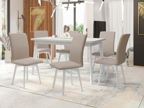 Eetkamerset Victorville 335 (Wit)