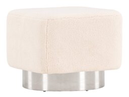 Poef Dallas 4219 (Lichtbruin + Zilver)