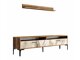 Set de living Kailua 857 (Nuc + Marmură albă)