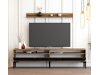 Set de living Kailua 857 (Nuc + Marmură neagră)