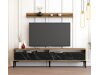 Set de living Kailua 857 (Nuc + Marmură neagră)