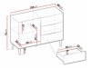 Kommode Comfivo Mavmono 100 (Hvid)