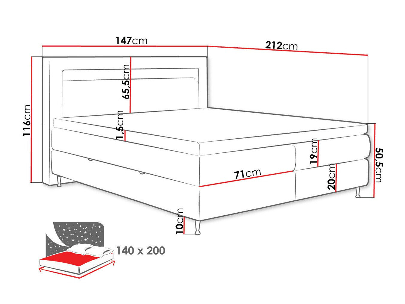 Kontinentalseng ComfiDream Celara (Soft 011)