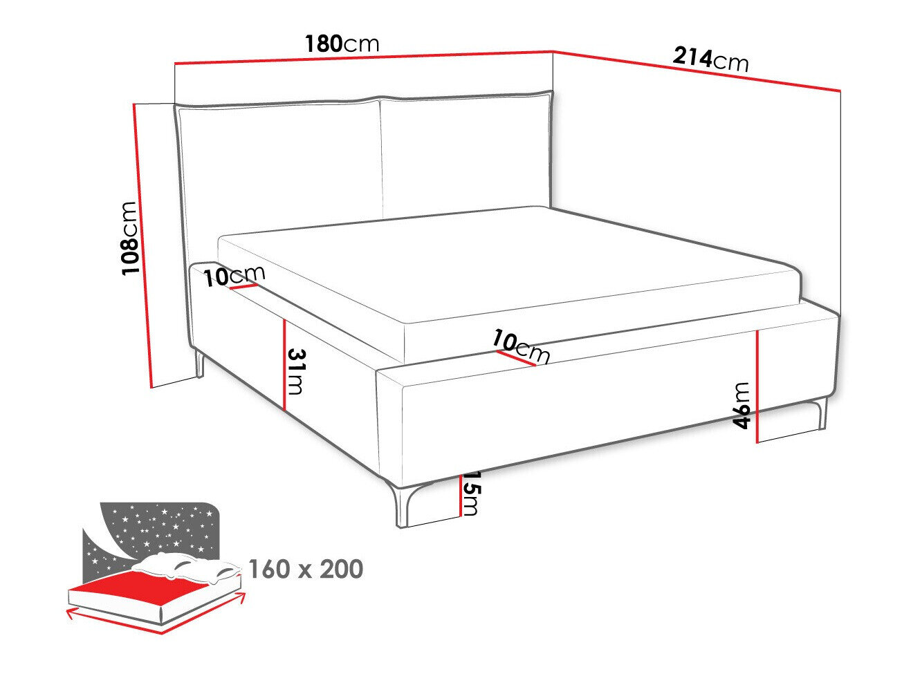 Bed Clovis 113 (Poso 02)