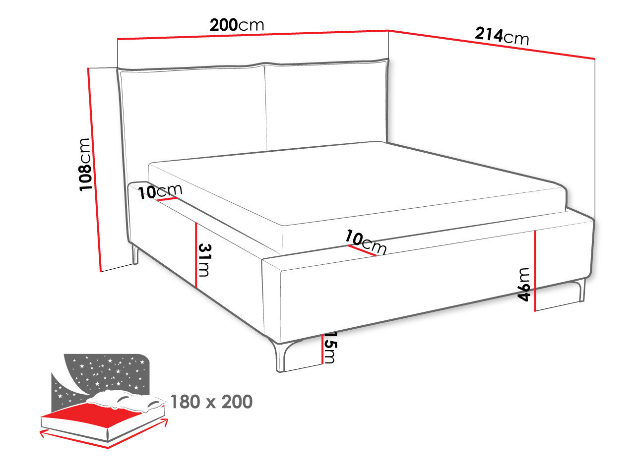 Bed Clovis 113 (Poso 34)