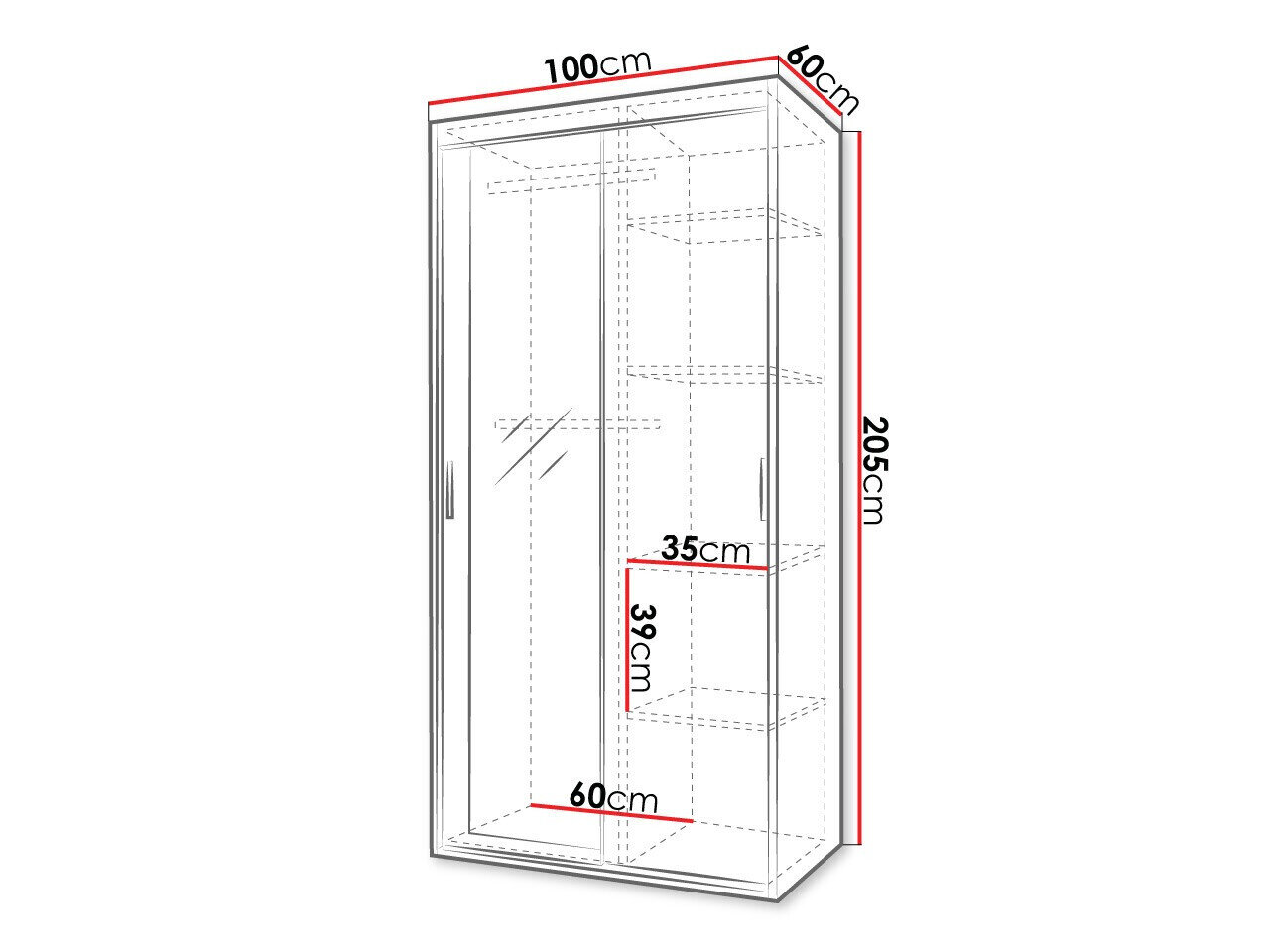 Garderobeskab Hederus I