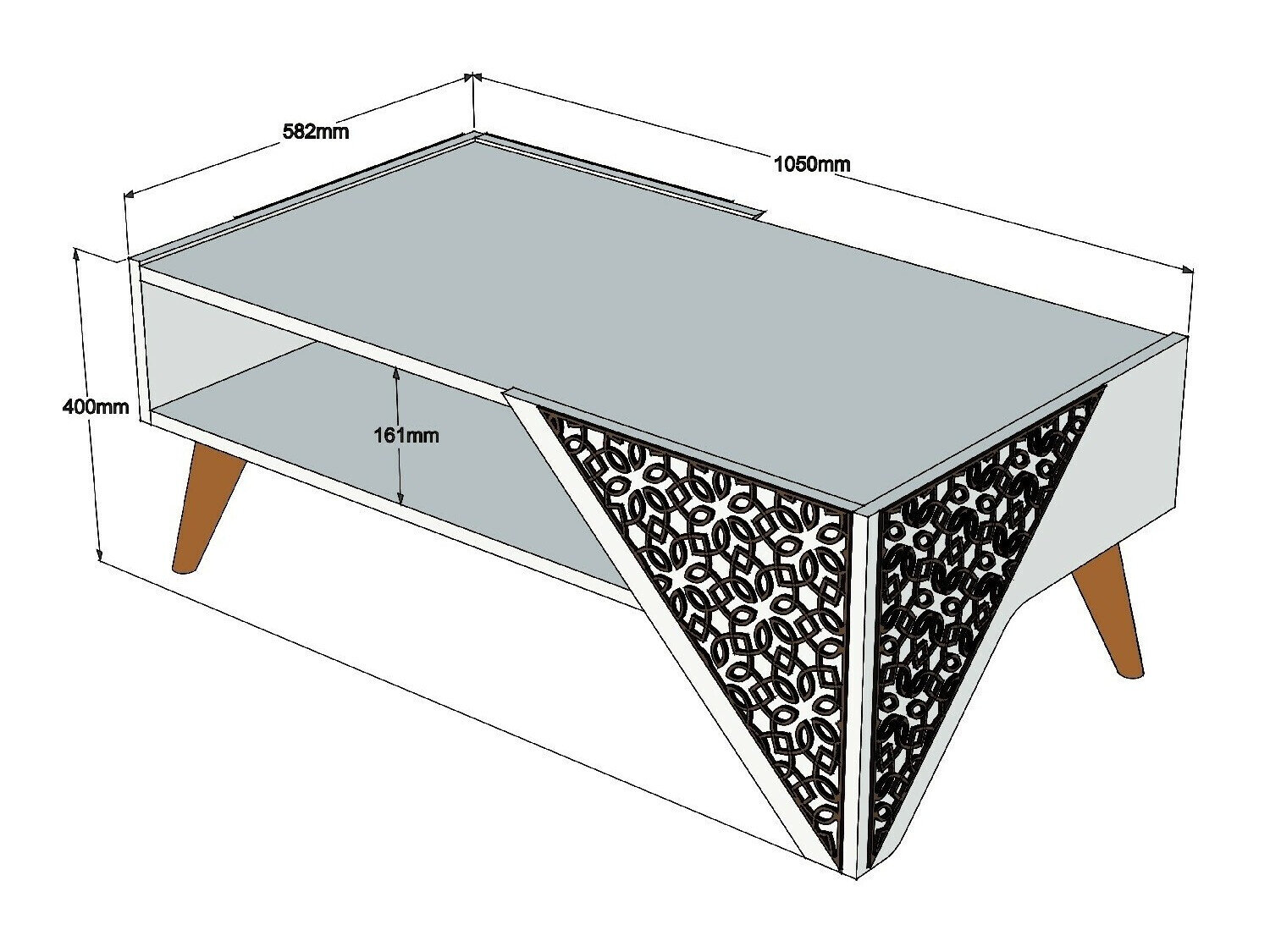 Măsuță de cafea Kailua 1375 (Stejar)